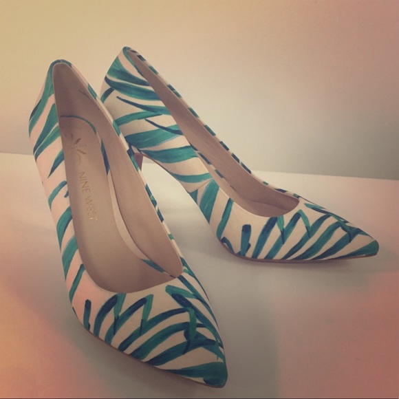 Nine West Shoes - Nine West 9 Technology Palm Silk 3.5” Heels